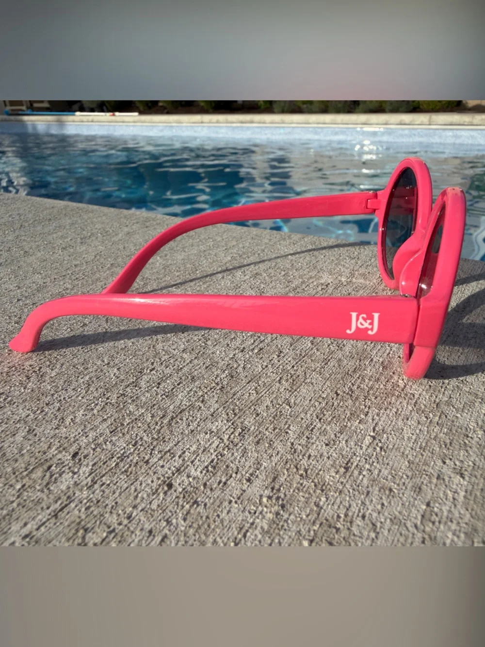 Janie and Jack Salmon Pink Round Kids Sunglasses